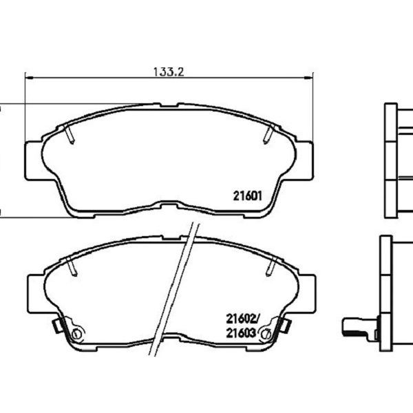 Тормозные колодки Bosch дисковые передние TOYOTA Camry/Corolla/Carina E/RAV 4/Sprinter ''F'' 0986495257