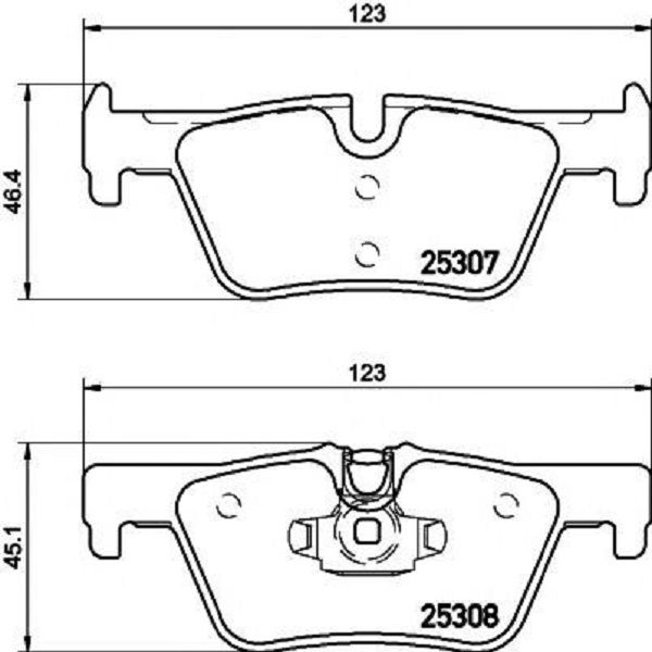 Тормозные колодки Bosch дисковые задние BMW 1/2/3/4 ''R ''11>> PR2 0986495289