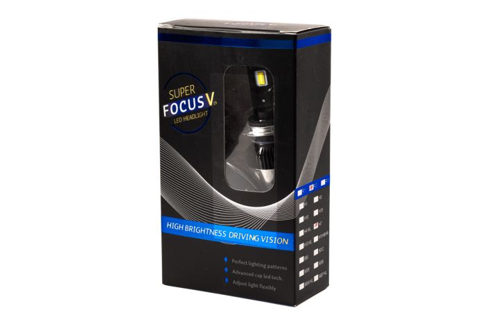 Комплект LED ламп HeadLight FocusV H1 (P14,5s) 40W 12V с активным охлаждением