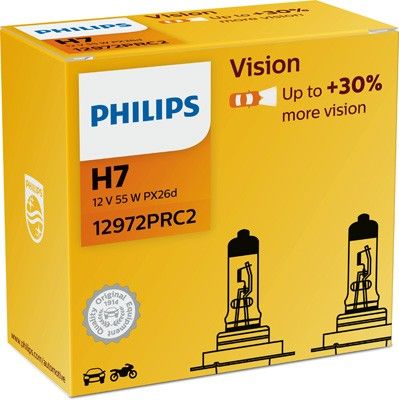 Комплект галогеновых ламп PHILIPS 12972PRC2 H7 55W 12V PX26d Premium 2pcs.