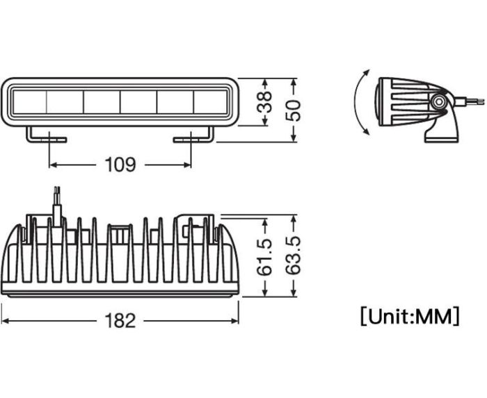 Светодиодная фара OSRAM LEDDL105-SP SX180-SP 15Watt 12/24V Slim Series