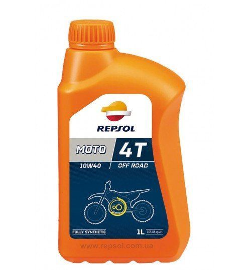 Масло моторное 4Т Repsol MOTO OFF ROAD 4T 10W-40, 1л / RP162N51