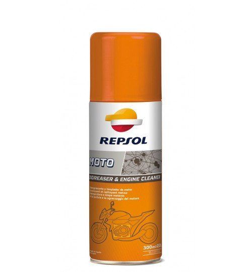 Обезжириватель и очиститель Repsol MOTO DEGREASER & ENGINE, 400 мл / RP716C98