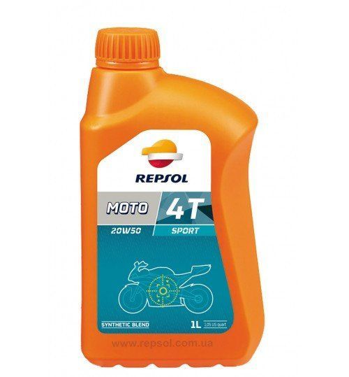 Масло моторное 4Т Repsol MOTO SPORT 4T 20W-50, 1л / RP180Q51