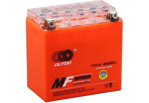 Мото аккумулятор Outdo 12 Ah UTX14-BS (GEL)/(6х) HCOG-12-0
