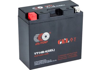 Мото аккумулятор Outdo 12 Ah YT14B - 4 (GEL)/(8х) HCOG-12N-0