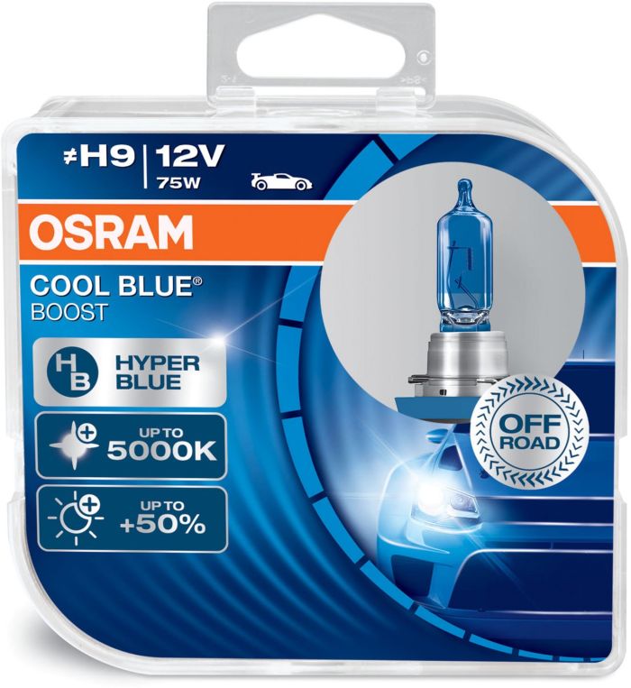Комплект галогеновых ламп Osram 62213CBB-HCB H9 75W 12V PJ19-5 10X2 HardDuopet 2pcs.