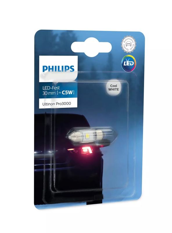 Светодиодная лампа PHILIPS 11860U30CWB1 LED Ultinon Pro3000 Festoon 6000K 12V 30mm