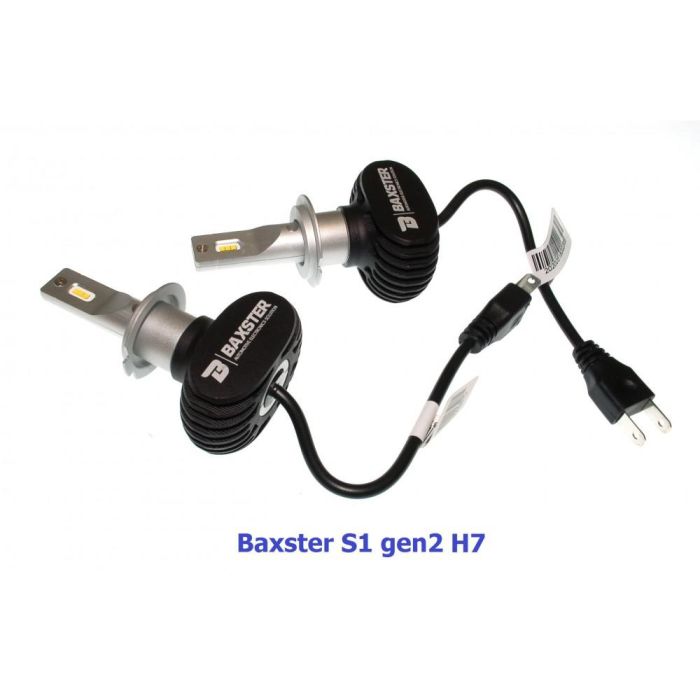 Комплект LED ламп BAXSTER S1 gen2 H7 5000K 4000lm с радиатором