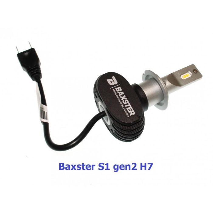 Комплект LED ламп BAXSTER S1 gen2 H7 5000K 4000lm с радиатором