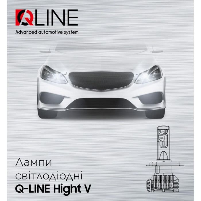 Комплект LED ламп QLine Hight V HIR2 9012 6000K (2шт.)