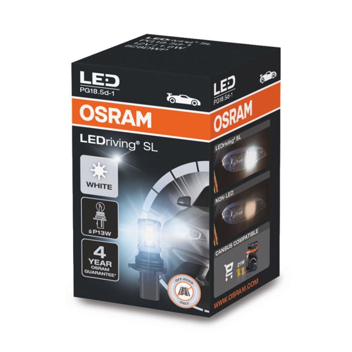 Светодиодная лампа OSRAM 828DWP P13W 1.6W 12V PG18,5d-1 LEDriving SL
