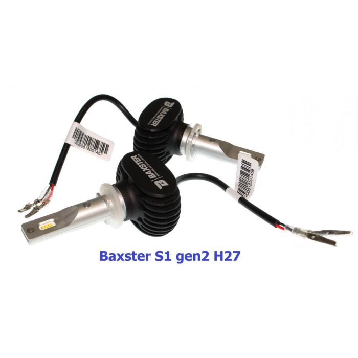 Комплект LED ламп BAXSTER S1 gen2 H27 5000K 4000lm с радиатором