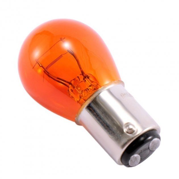 Указательная лампа накаливания КВАНТ PY21/5W 12V BAY15D Amber