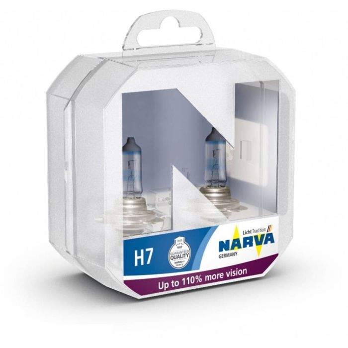 Комплект галогеновых ламп Narva H7 12V 55W PX26d Range Power +110% (48062) 2pcs/set