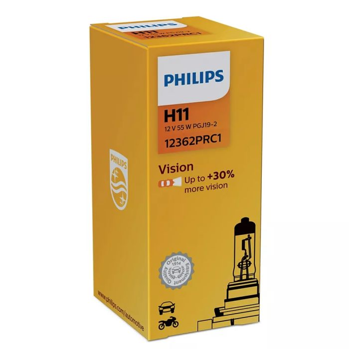 Галогеновая лампа PHILIPS 12362PRC1 H11 55W 12V PGJ19-2 Premium +30%