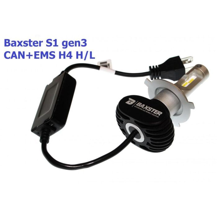 Комплект LED ламп BAXSTER S1 gen3 H4 6000K 4000lm CAN+EMS