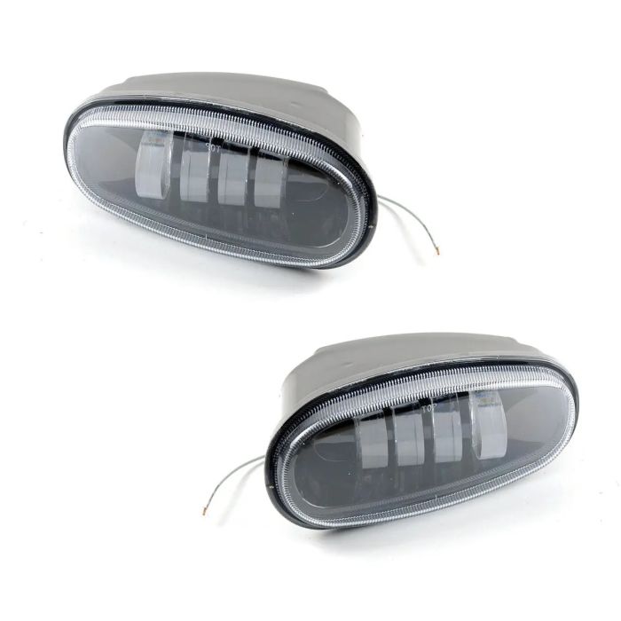 Комплект противотуманных LED фар для автомобилей Daewoo Lanos, Sens на 4 линзы (пластиковый корпус)