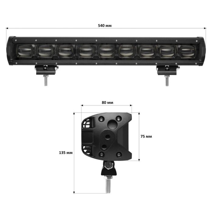 Светодиодная фара-люстра StarLight  90watt 10-30V IP68 (lsb-lens-90W)