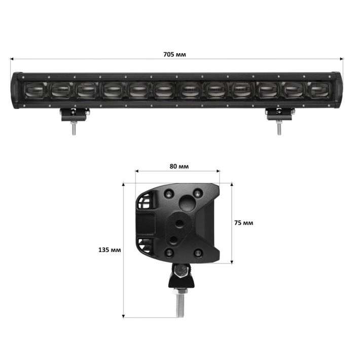 Светодиодная фара-люстра StarLight 120watt 10-30V IP68 (lsb-lens-120)