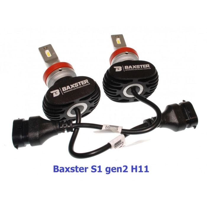 Комплект LED ламп BAXSTER S1 gen2 H11 6000K 4000lm с радиатором