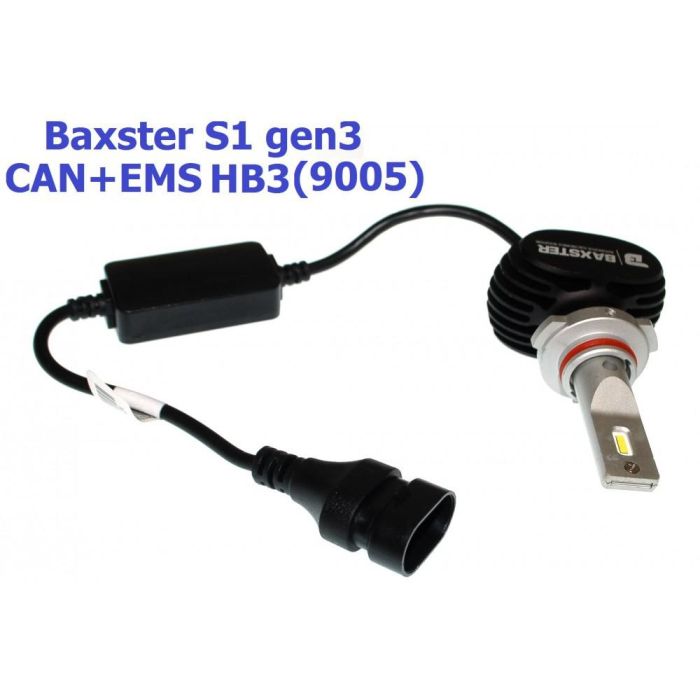 Комплект LED ламп BAXSTER S1 gen3 HB3 5000K 4000lm CAN+AMS
