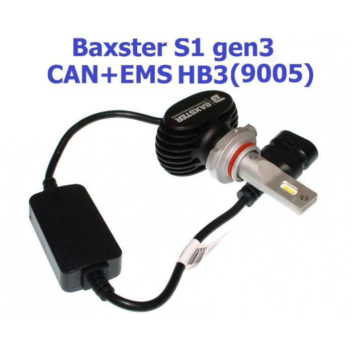 Комплект LED ламп BAXSTER S1 gen3 HB3 5000K 4000lm CAN+AMS