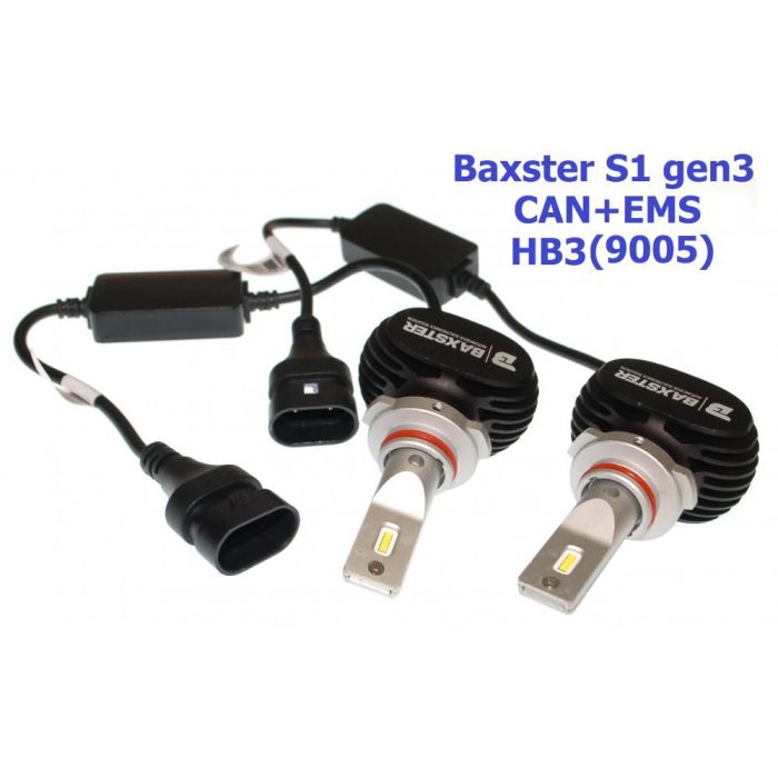 Комплект LED ламп BAXSTER S1 gen3 HB3 6000K 4000lm CAN+AMS