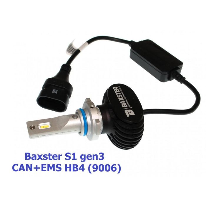 Комплект LED ламп BAXSTER S1 gen3 HB4 5000K 4000lm CAN+EMS