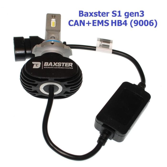 Комплект LED ламп BAXSTER S1 gen3 HB4 5000K 4000lm CAN+EMS