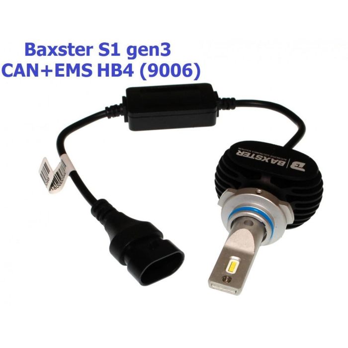 Комплект LED ламп BAXSTER S1 gen3 HB4 5000K 4000lm CAN+EMS