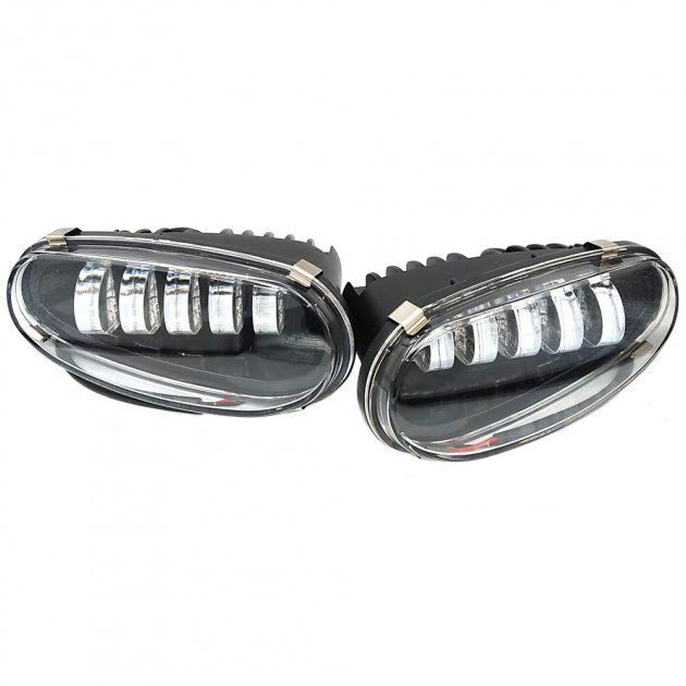 Комплект противотуманных LED фар для автомобилей Daewoo Lanos, Sens на 5 линз (металлический корпус)