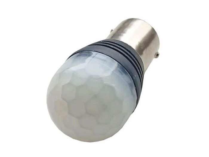 Светодиодная лампа StarLight T25  9 диодов SMD BA15S 9-32V WHITE 1 контакт матовая линза