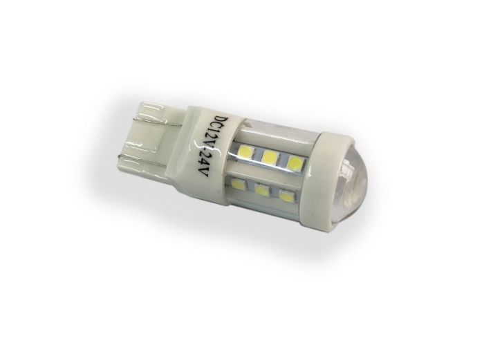 Светодиодная лампа StarLight T20 15+3 диодов SMD WX3x16d 1157 12-24V WHITE керамика + линза