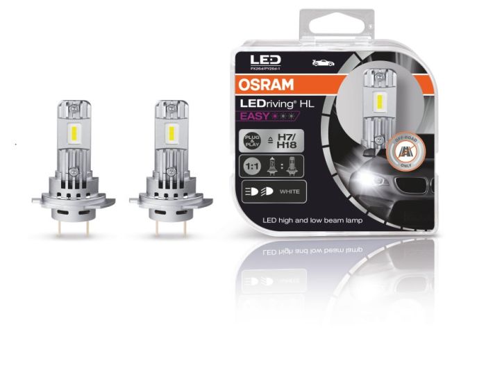 Комплект светодиодных ламп OSRAM 64210DWESY-HCB H7/H18 16W 12V 6500K LEDriving HL EASY