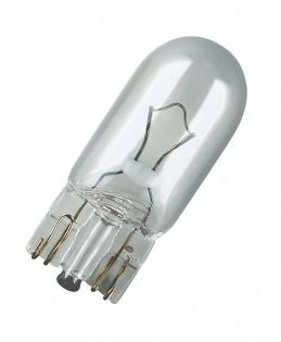 Указательная лампа накаливания OSRAM 2825 W5W 12V W2,1X9,5D пром упаковка (500шт/ящ)