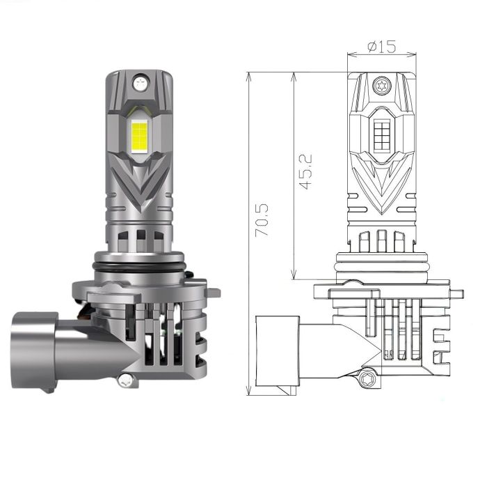 Комплект светодиодных ламп Qline SA HB4 52W 6000K  Qline (Small Active)