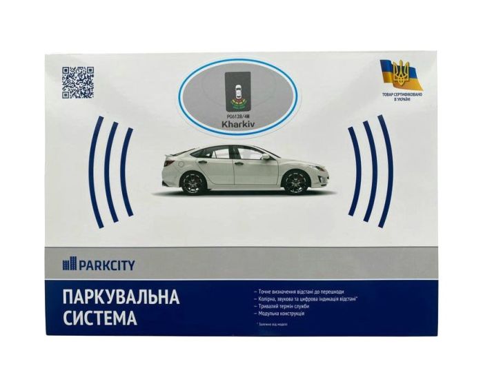 Паркувальна система Parkcity Kharkiv 6128/4M Aqua Blue 4-датчики