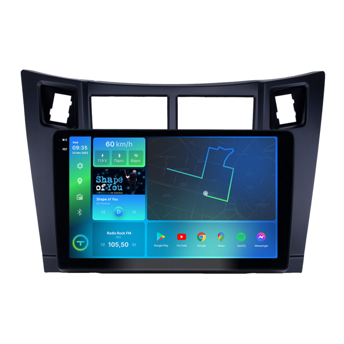 Штатна магнітола Torssen 2K Toyota Yaris Vios 05-11 black F9232 4G Carplay DSP