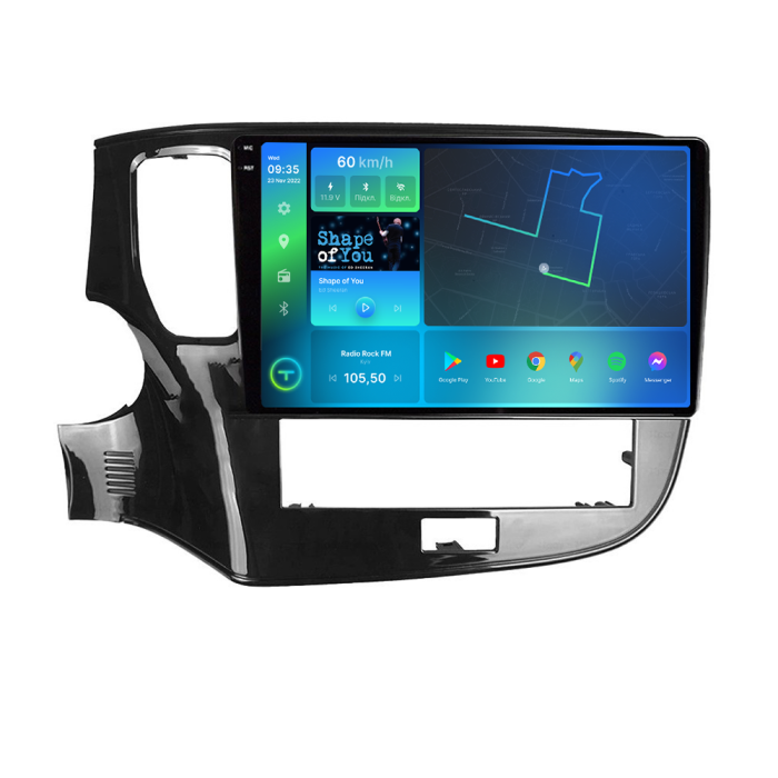 Штатна магнітола Torssen 2K Mitsubishi Outlander Rockford 20+ F10432 4G Carplay DSP