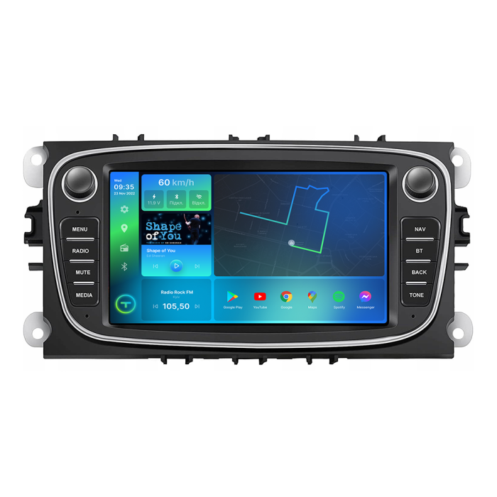 Штатна магнітола Torssen Ford Universal black 2008- F7232 4G Carplay DSP