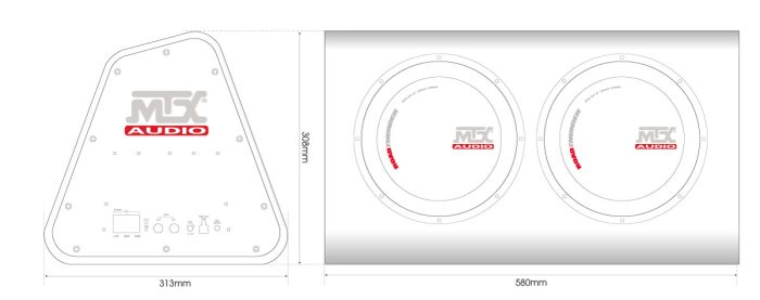 Активний сабвуфер MTX RTP8x2