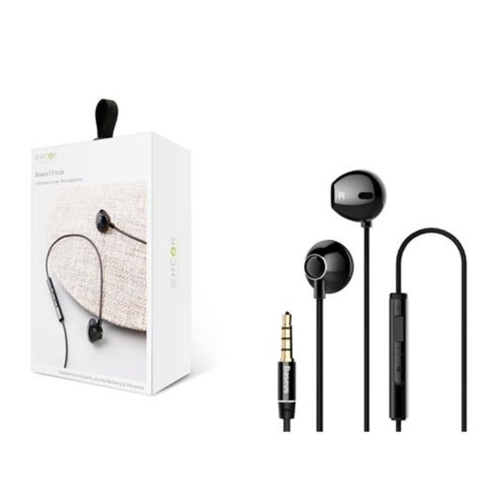 Навушники BASEUS ENOCK H06 LATERAL IN-EAR WIRE EARPHONE BLACK 3.5 MINI-JACK