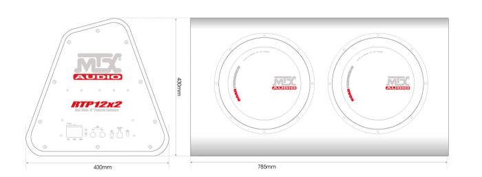 Активний сабвуфер MTX RTP12x2