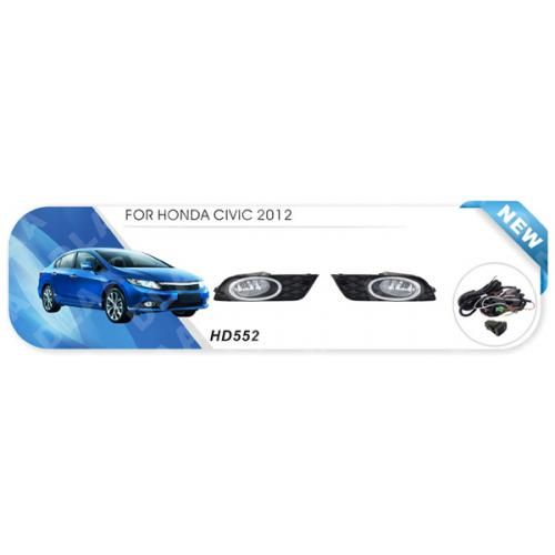 Фари дод. модель Honda Civic/2012-14/HD-552/H11-12V55W/ел.проводка (HD-552)