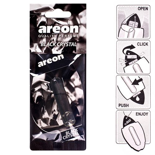 Освіжувач повітря рідкий листок AREON "LIQUID" Black Crystal 5мл (LR01)