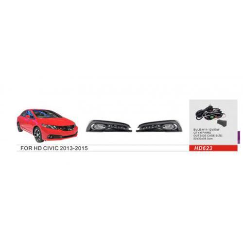Фари дод. модель Honda Civic/2013-15/HD-623/H11-12V55Wел.проводка (HD-623)
