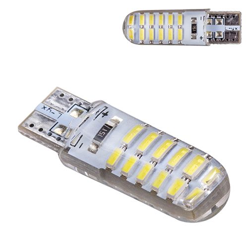 Лампа PULSO/габаритна/LED T10/24SMD-3014 static/12v/0.5w/320lm White (LP-133261)