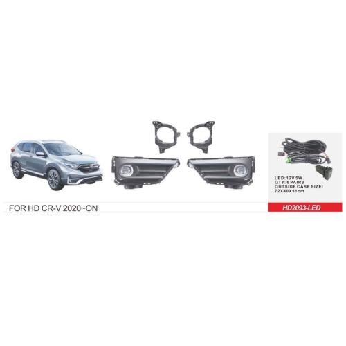 Фари дод. модель Honda CR-V/2019-/HD-2093L/U.S TYPE/LED-12V5W/ел.проводка (HD-2093-LED)