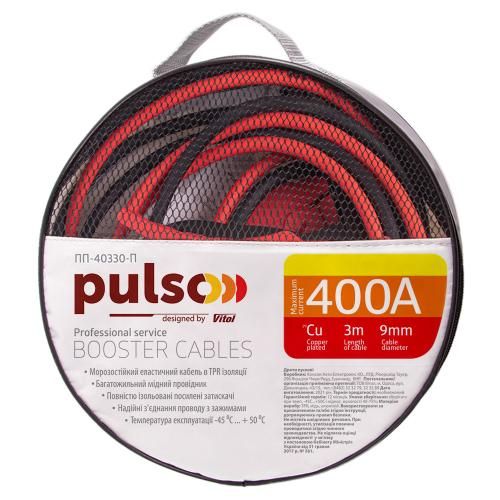 Прикурювач PULSO 400А (до -45С) 3,0м в чохлі (ПП-40330-П)